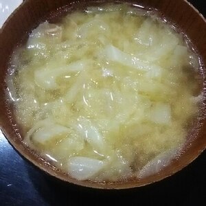 甘いキャベツのお味噌汁